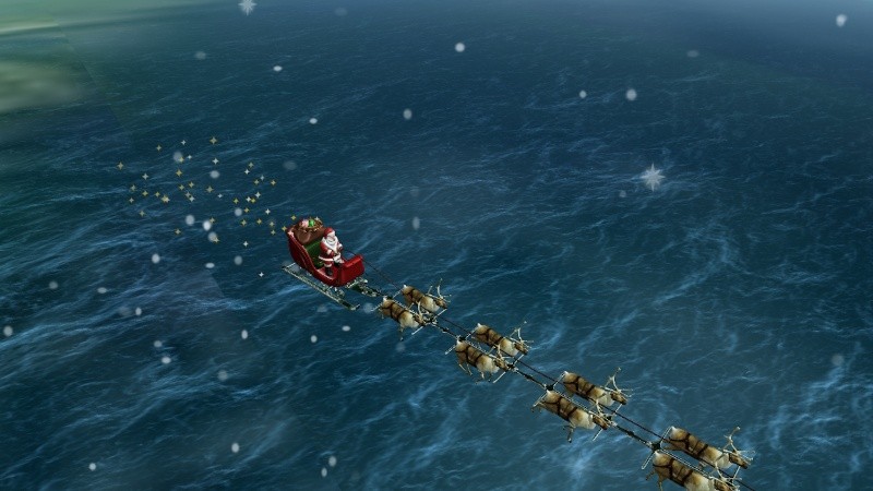 La Santa Cam de Norad sigue a Papá Noel por su viaje alrededor del mundo.