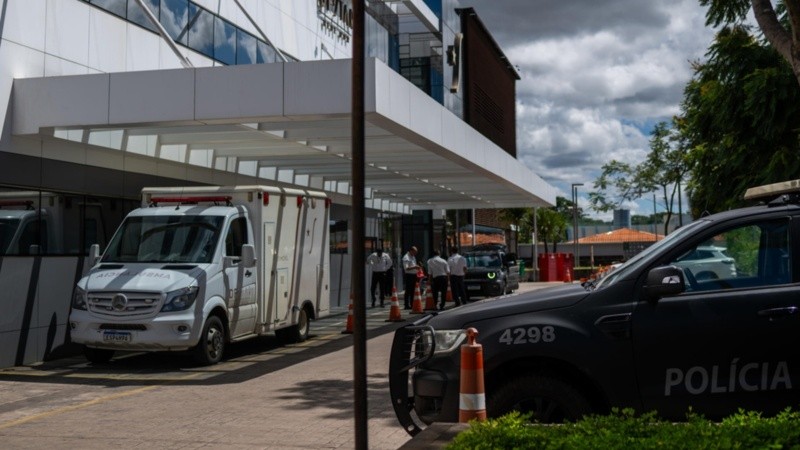 El hospital DF Star donde el expresidente de Brasil fue internado este miércoles, en Brasilia.