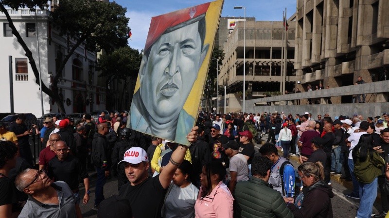 &nbsp;Manifestación en Caracas contra la detención de Maduro (EFE)