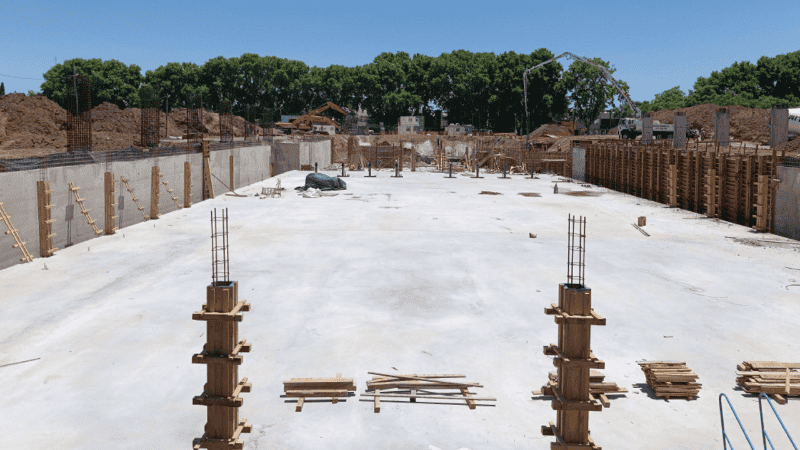 &nbsp;El espacio donde se implantarán las piscinas.