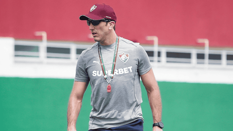 Zubeldía en el regreso a los entrenamientos hace unos días atrás.