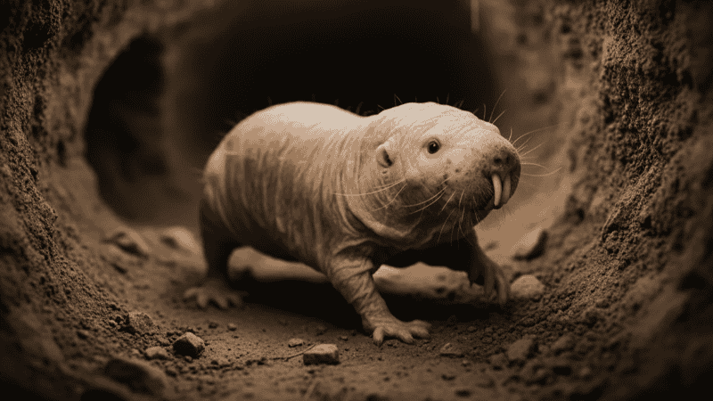 El único mamífero de sangre fría del mundo vive en túneles donde la temperatura es constante.