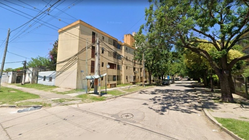 La zona de monoblocks en Alice y Gutiérrez, en el sur de Rosario.