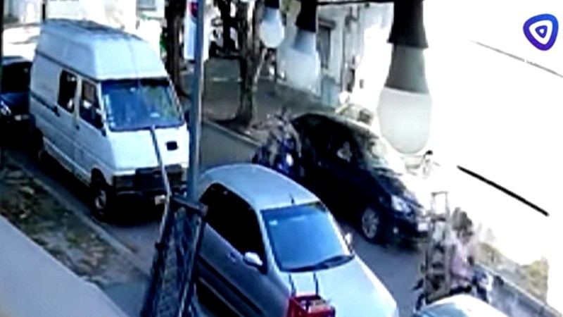 Captura del video que regsitra el siniestro vial.