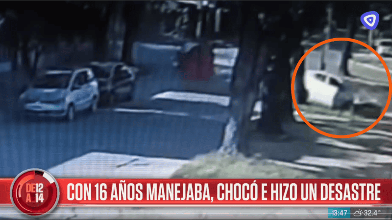Menor alcoholizada protagonizó una seguidilla de choques en barrio Bellavista.
