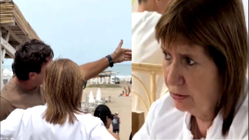 Bullrich compartió un video con empresarios de la costa.