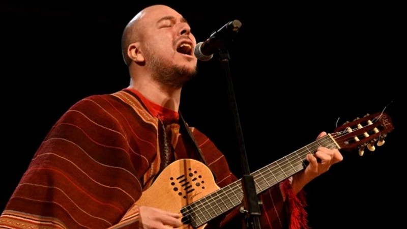 El cantautor Bruno Arias.