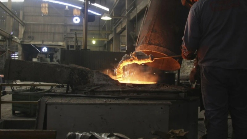 La acería, uno de los rubros con uso de gas.