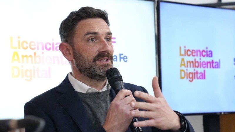 El ministro de Ambiente Enrique Estevez.