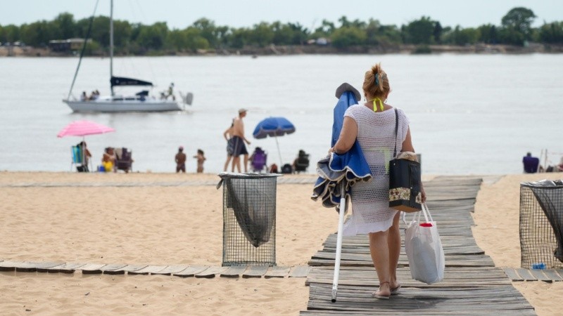 El día se presta para disfrutar del río.