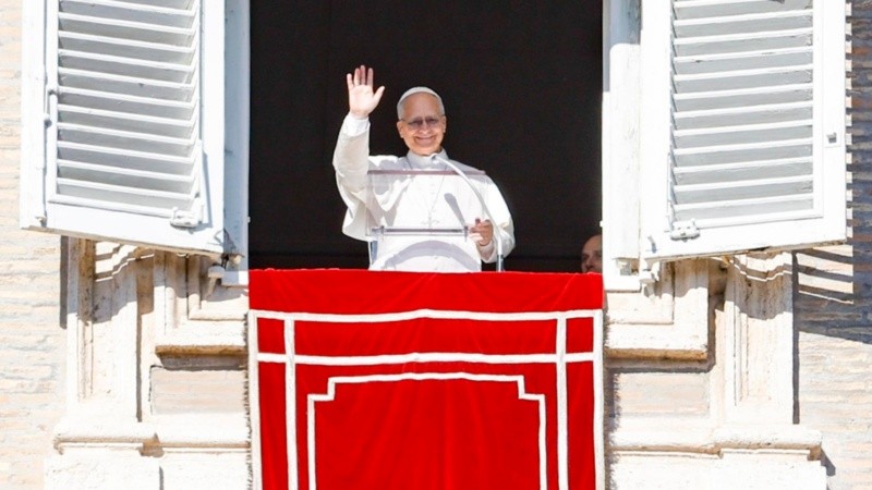 El papa este domingo en el rezo del Ángelus.