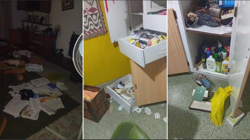 Casa violentada. El hombre de 81 años despertó con los delincuentes encima.