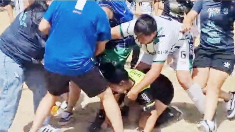 La gravedad de la situación obligó a la intervención de efectivos policiales.