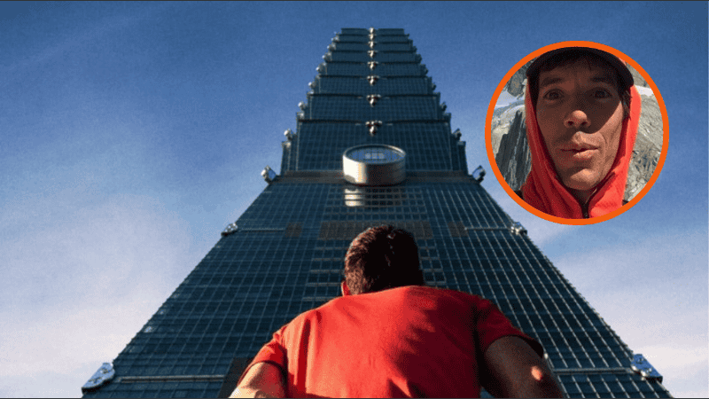 Será la primera vez que intente escalar un edificio de semejante tamaño y pendiente.