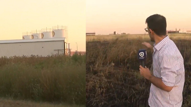 El fuego se extendió por pastizales secos y en la zona había tanques inflamables.