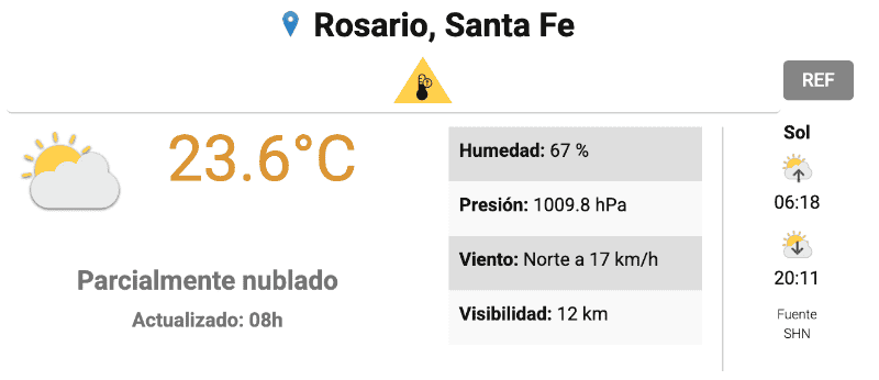 &nbsp;Así amanecía la ciudad.