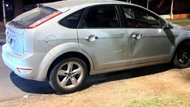 El vehículo incautado en el procedimiento policial.