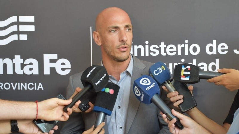 El secretario de Análisis y Gestión de la Información del Ministerio de Justicia y Seguridad de Santa Fe, Esteban Santantino