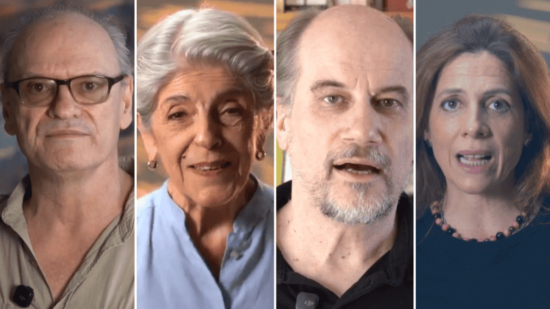 Carlos Belloso, Cristina Banegas, Marcela Subiotto y Valeria Lois.