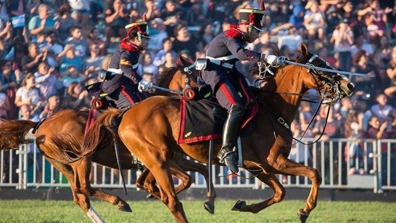 &nbsp;Foto de archivo del acto central por el 206º aniversario del histórico combate de San Lorenzo (Alan Monzón).