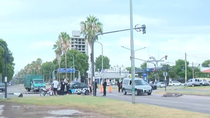 El accidente ocurrió en la intersección de Rondeau con Vila, en la zona norte de la ciudad.