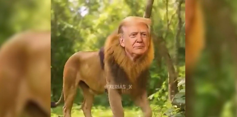 Trump, 'el Rey de la selva'.