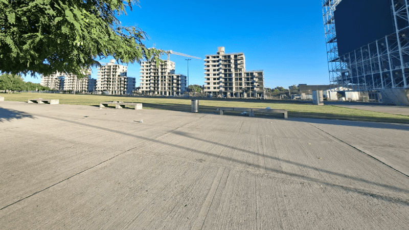 El sitio del robo de la motocicleta.