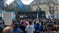 La protesta en Rosario.