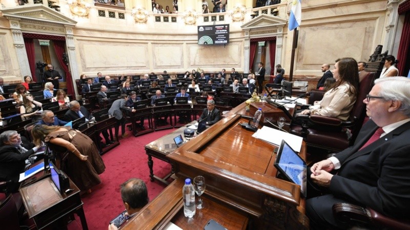 El Senado dio media sanción a la reforma laboral.