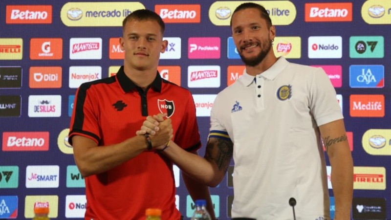 Regiardo y Ledesma hablaron en la conferencia de prensa previa al clásico rosarino entre Newell's y Central.
