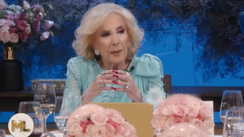 La conductora Mirtha Legrand.