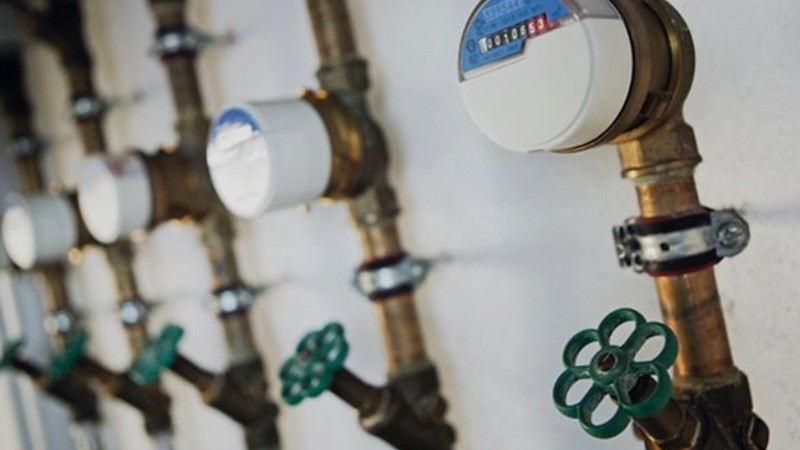 Medidores de agua individuales dentro de un edificio (Imagen ilustrativa).