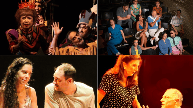 Parte de la cartelera teatral en Rosario.