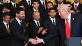 Una de las fotos del año: Messi y Trump y el saludo antes del Mundial.