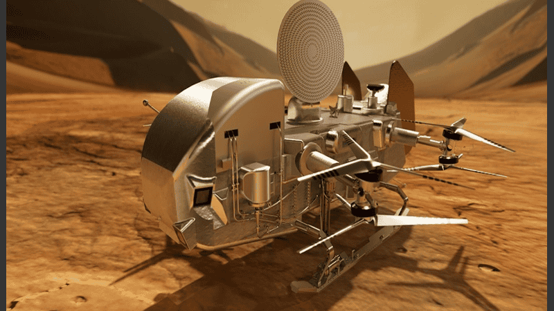 El helicóptero Dragonfly tiene la misión de explorar e investigar Titán, la luna de Saturno.