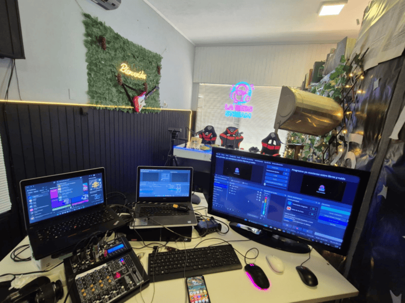 &nbsp;La sala donde se maneja el stream. 
