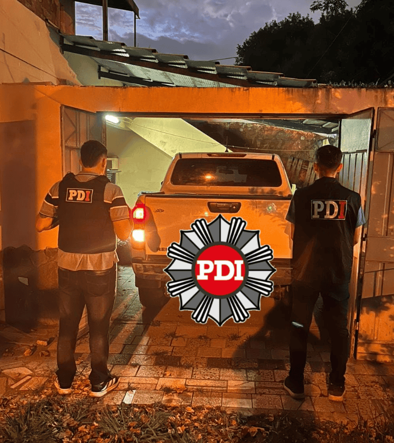 La camioneta secuestrada.