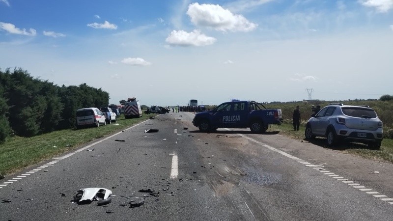 La impactante escena del fatal choque en la autopista a Santa Fe