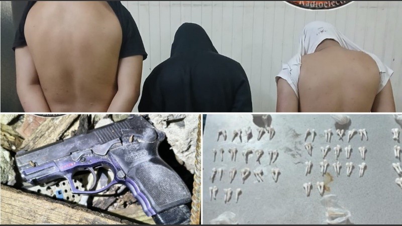 El hombre de remera blanca fue señalado, en principio, como el dueño de casa.