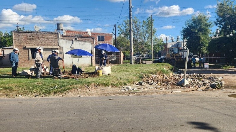 Una importante fuga de gas generó incertidumbre entre los vecinos.