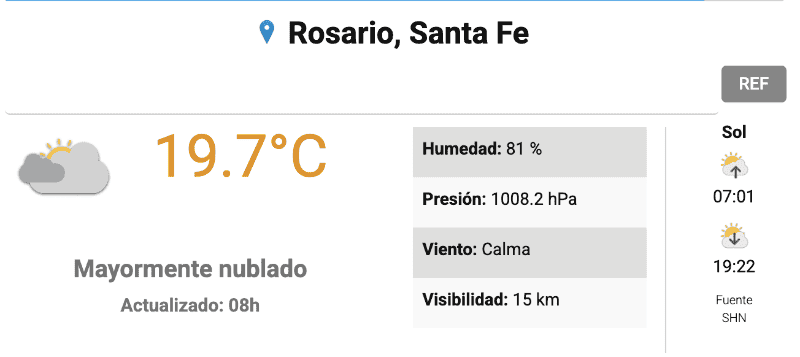 &nbsp;Así amaneció Rosario.