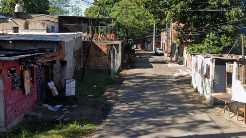 La zona donde ocurrió el crimen este sábado.