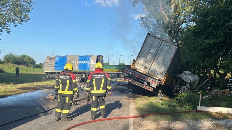 El impresionante choque ocurrido días atrás en la ruta 33