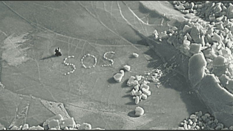 La pareja se encontraba acampando en la vasta superficie congelada del golfo de Botnia.