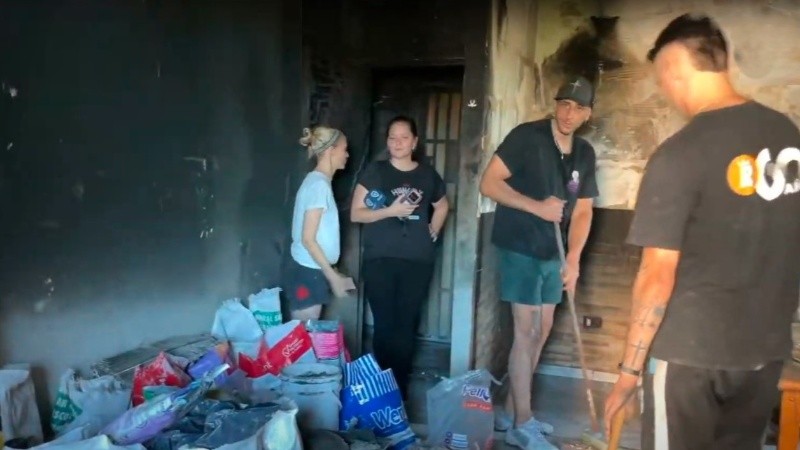 Nadia espera poder recuperar su casa de a poco. (imagen El Tres)