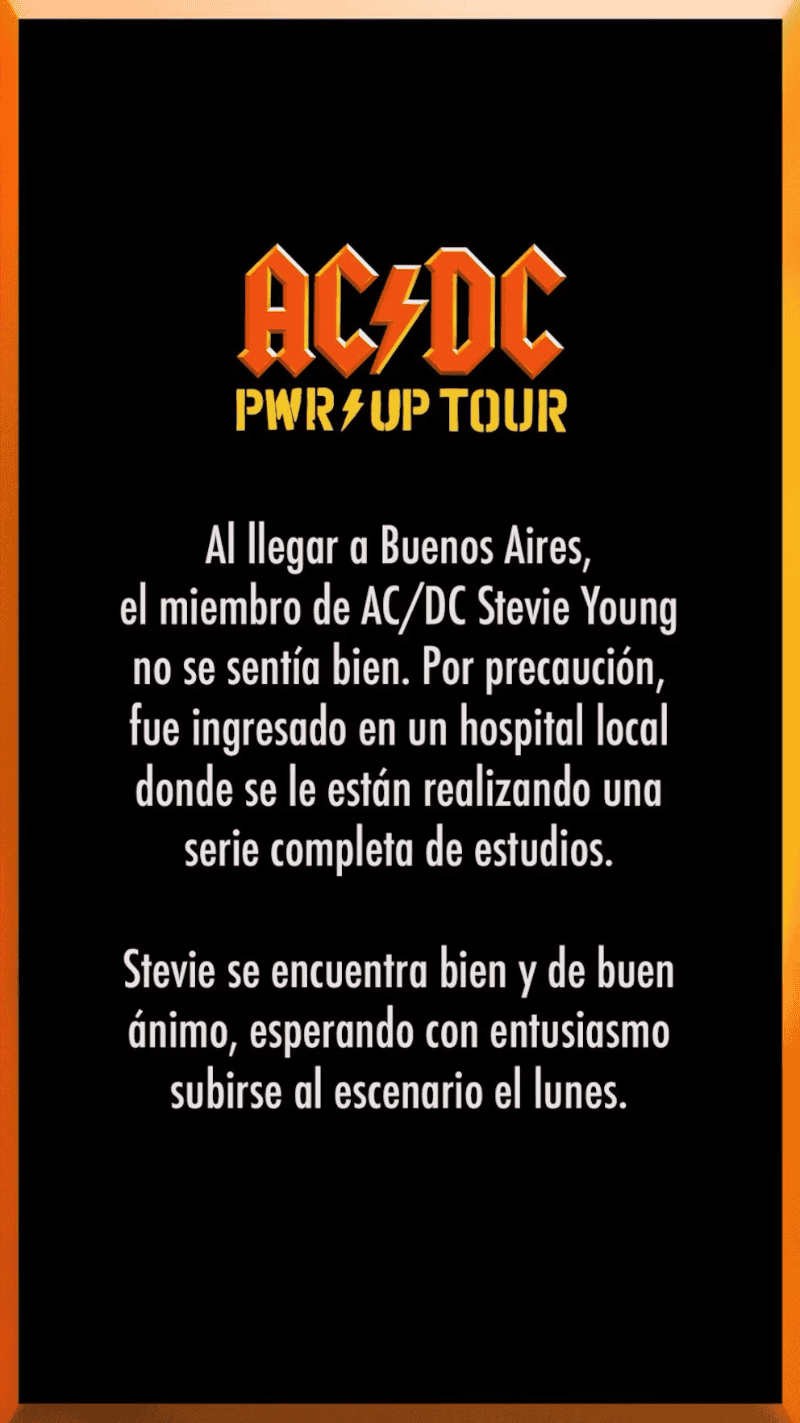 &nbsp;El comunicado oficial de la banda.