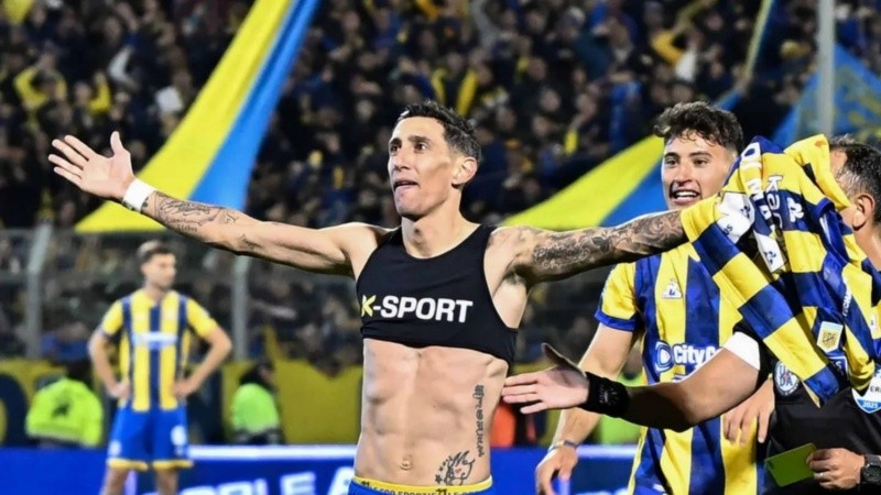 Ángel Di María jugará su segunda Libertadores con la camiseta auriazul