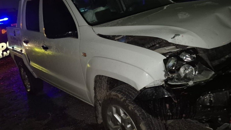 La camionet.&nbsp;Volkswagen Amarok que protagonizó el choque. 