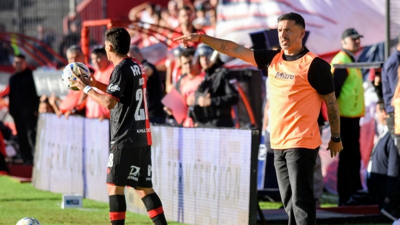 Broggi en el Coloso. Fue su último partido en el equipo mendocino. (FotoBaires)