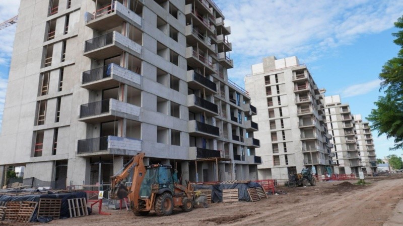 El avance de la villa donde estarán los atletas.